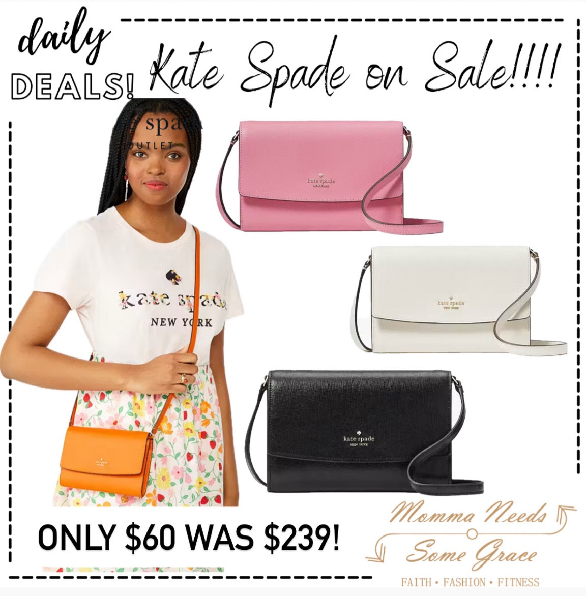 Kate Spade crossbody on sale for $60!! 

#LTKItBag #LTKFindsUnder100 #LTKSaleAlert