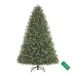 7.5 ft. Pre-Lit LED Ashton Balsam Fir Artificial Christmas Tree T32 | The Home Depot