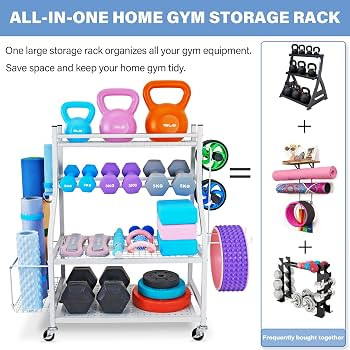 Dumbbell Rack, Yoga Mat Storage Rack - Weight Rack for Dumbbells, Home Gym Storage Rack for Yoga ... | Amazon (US)