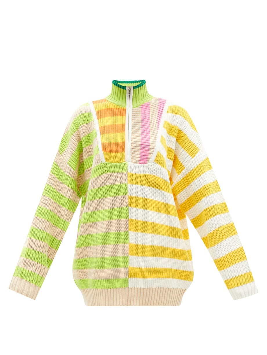 Hampton striped chunky-knit cotton-blend sweater | Matches (UK)