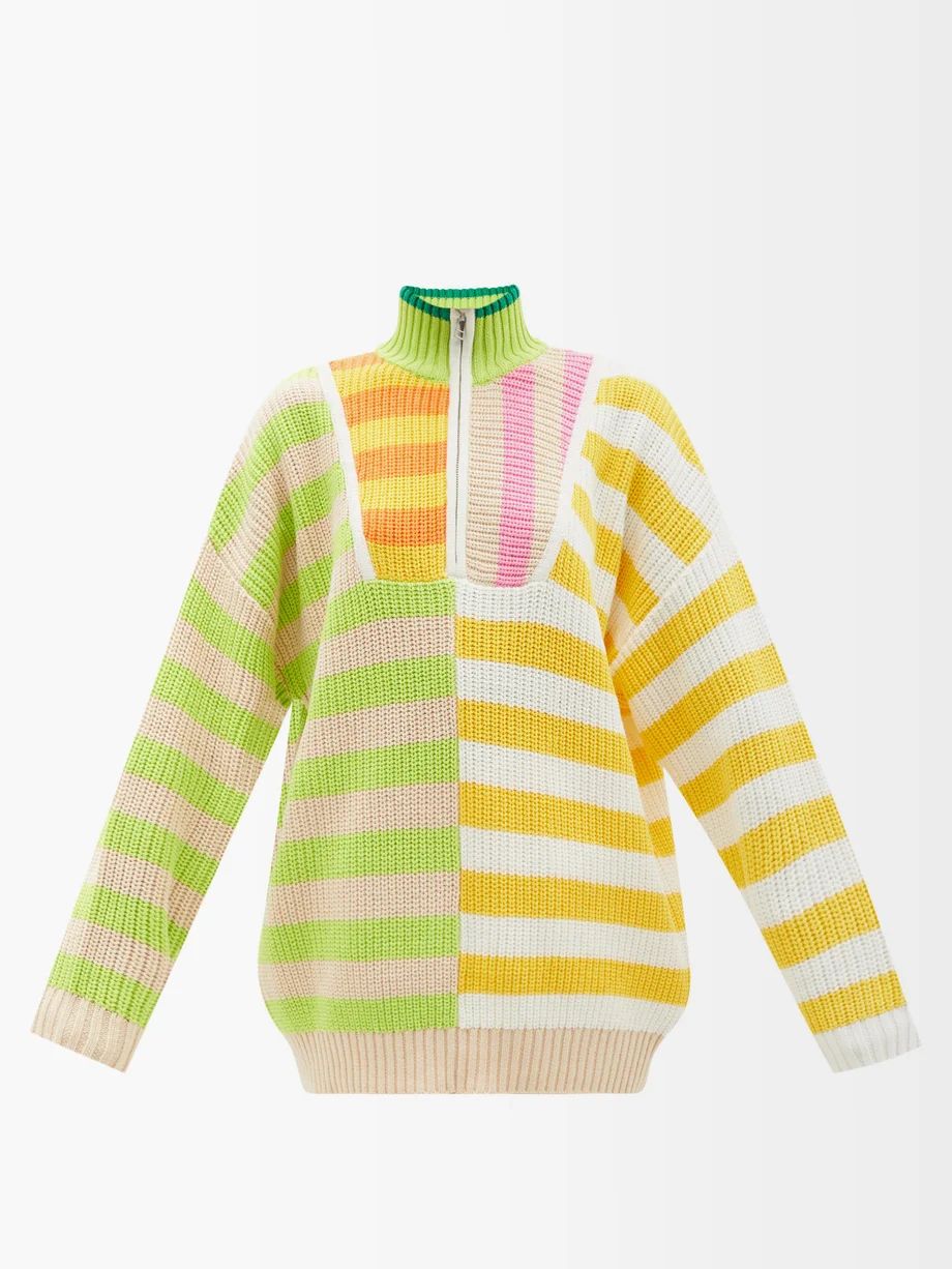 Hampton striped chunky-knit cotton-blend sweater | Matches (UK)