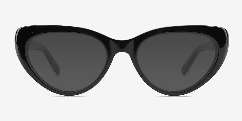 Dora - Cat Eye Black Frame Sunglasses For Women | Eyebuydirect | EyeBuyDirect.com