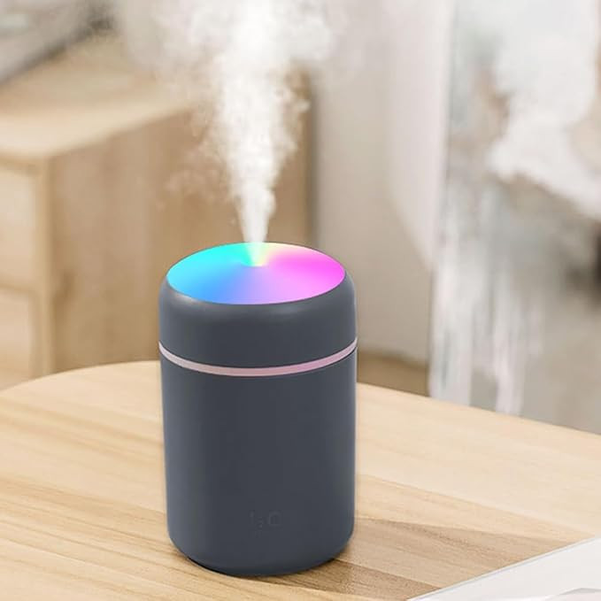 Portable Mini Humidifier, 300ml with Colorful LED Night Light, USB Personal Desktop Humidifier fo... | Amazon (US)