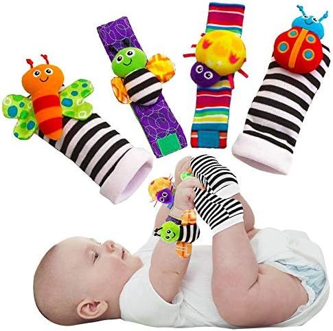 Baby Infant Rattle Socks Toys 3-6 to 12 Months Girl Boy Learning Toy | Amazon (US)