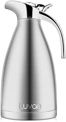 Luvan 68 oz 304 18/10 Food-grade Stainless Steel Thermal Carafe/Double Walled Vacuum Insulated Co... | Amazon (US)