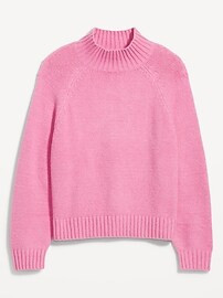 Mock-Neck Cropped Sweater for Women | Old Navy (US)
