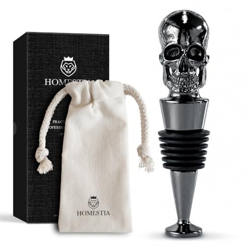 Homestia - Gothic Skull Wine Stopper, Reusable Bottle Stopper, Wine Saver | Amazon (US)