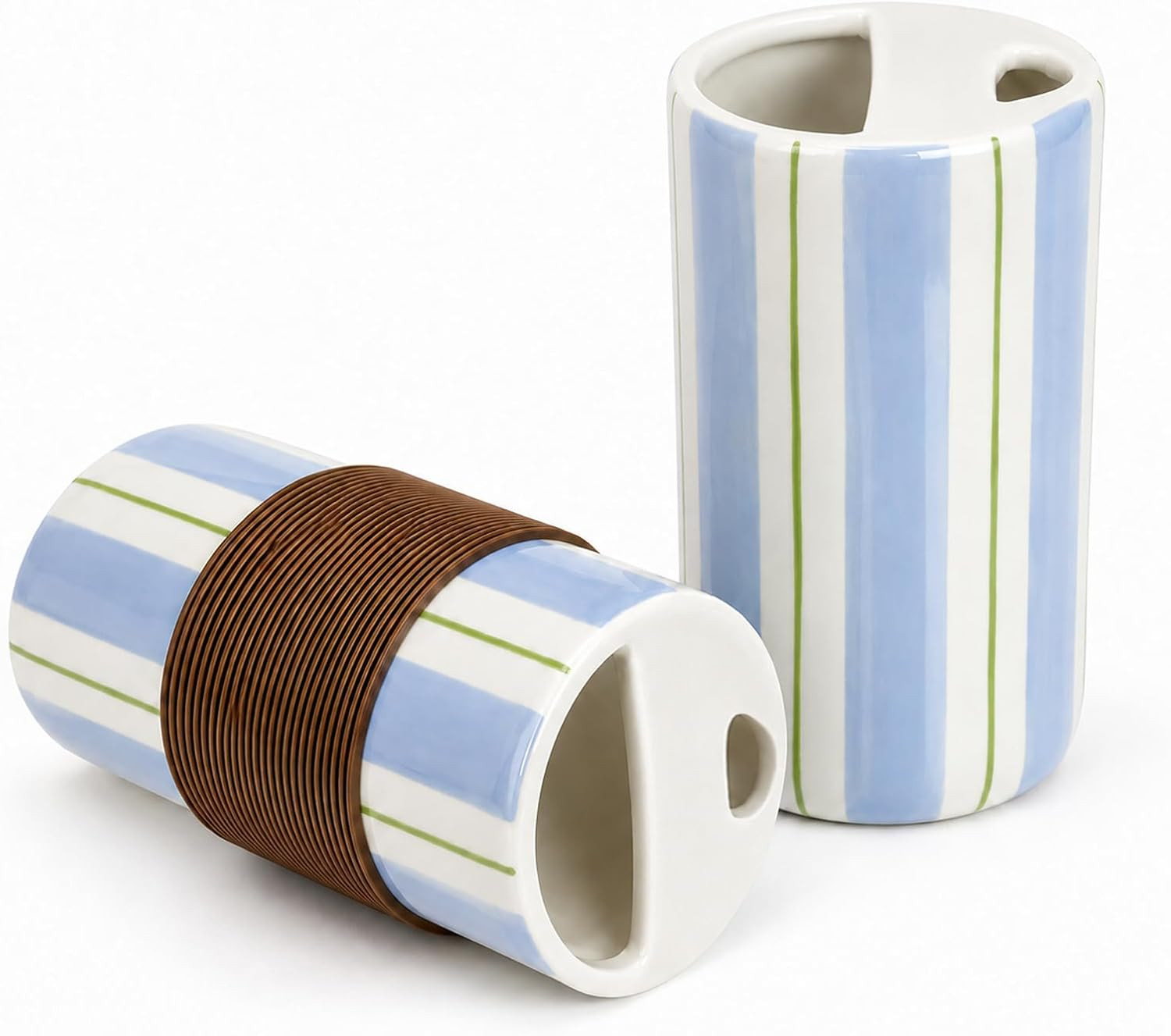 Ceramic To Go Coffee Mug with Half Lid 17 oz Large | Amazon (US)
