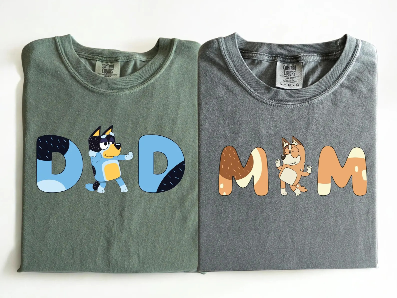 Comfort Colors® , Blue Family Shirt, blue dog Birthday Shirt, Blue dog lover shirt, Mom and Dad ... | Etsy (Global)