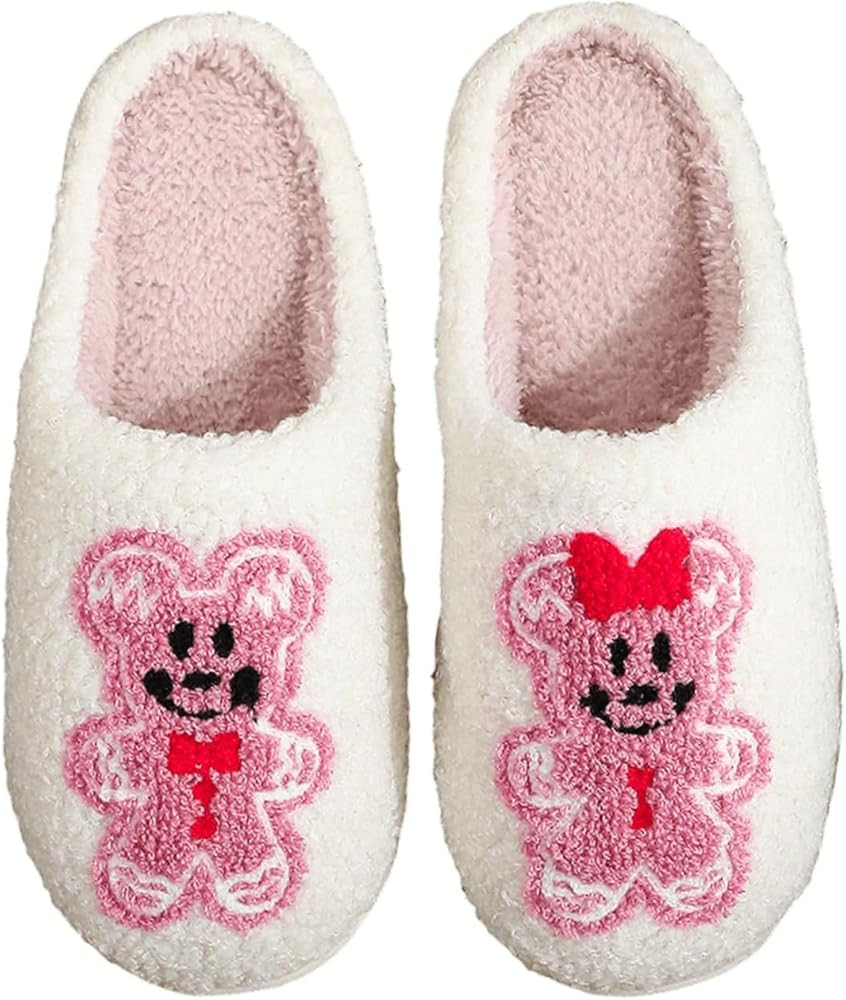 Women's Men's Fuzzy Memory Foam Slippers Fluffy Warm Comfort Light Weight Indoor Outdoor House Co... | Amazon (US)