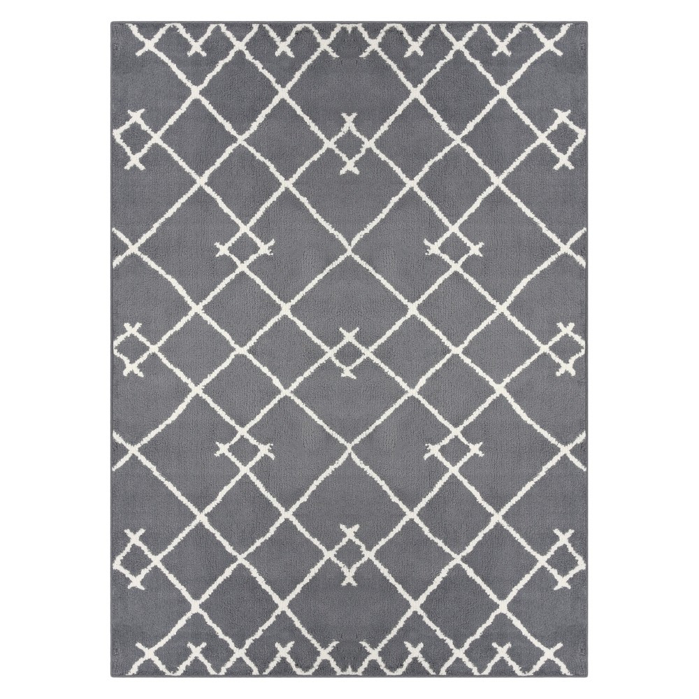 5'X7' Kenya Fleece Geometric Tufted Area Rug Gray - Project 62 | Target