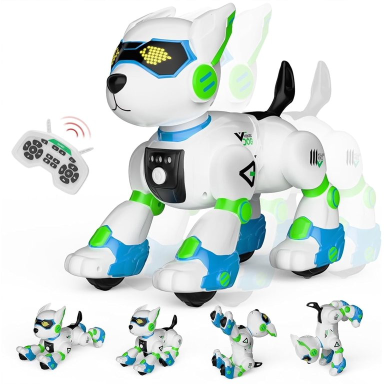 Robot Dog Toys for Kids, Remote Control Robotic Pet, Smart Programmable Puppy with Voice Control,... | Walmart (US)