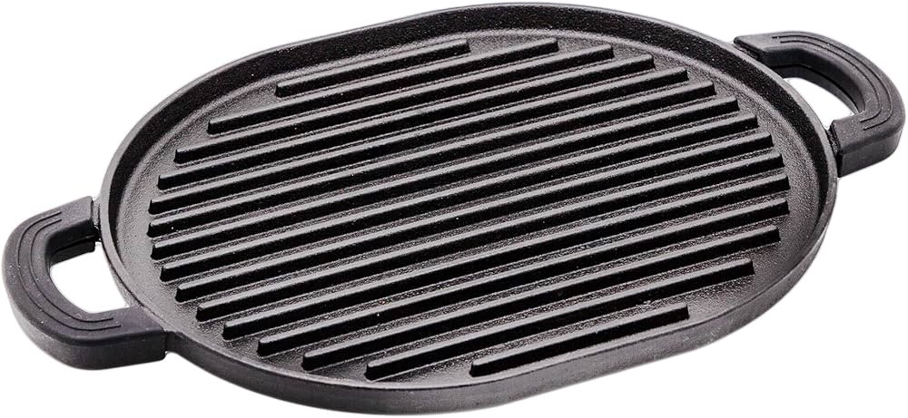 Nuwave Cast Iron Grill, 12.42”x10.21” Non-Stick Grilling Surface, Deep Grill Ridges, Pre-Seas... | Amazon (US)