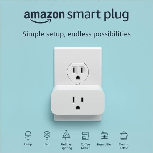 Amazon Smart Plug | Works with Alexa | Control lights with voice | Easy to set up and use | Amazon (US)