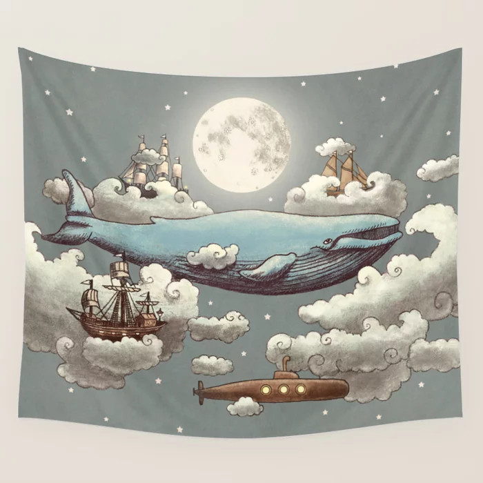 Ocean Meets Sky Wall Tapestry | Society6