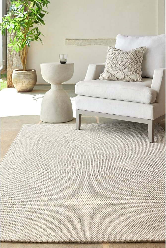 Surya Becki Owens x Birdie Neutral Outdoor Area Rug, 3'10" x 5'7", Off-White | Amazon (US)