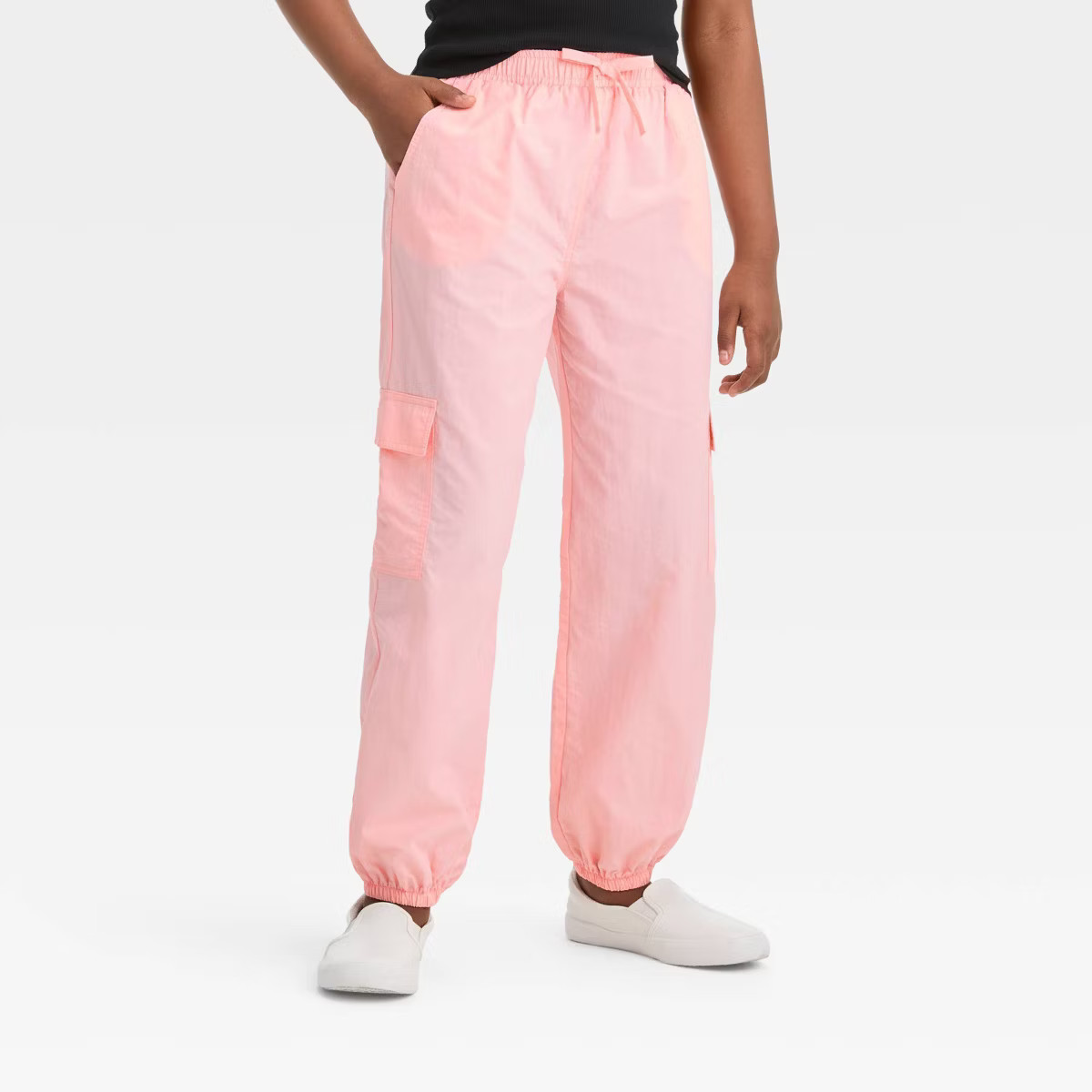Girls' Windbreaker Cargo Jogger Pants - art class™ | Target
