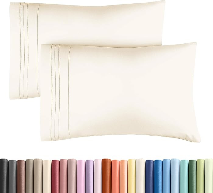 Queen Pillow Cases Set of 2 - Ultra Soft Hotel Quality Pillowcase Covers - Comfy, Cozy & Wrinkle ... | Amazon (US)