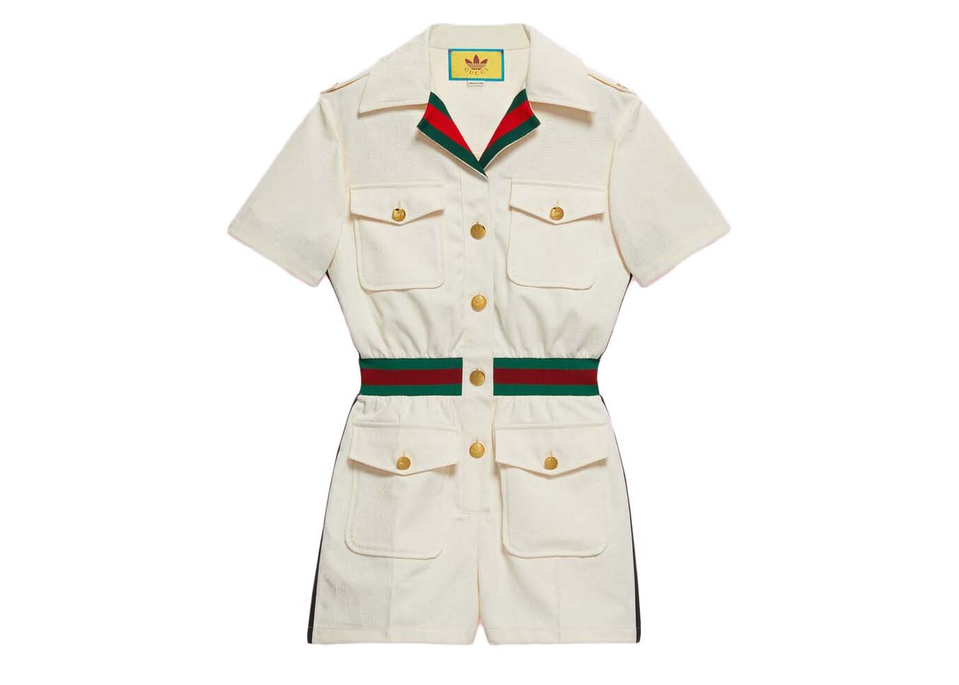 Women's Gucci x Adidas Short Jumpsuit in White | StockX