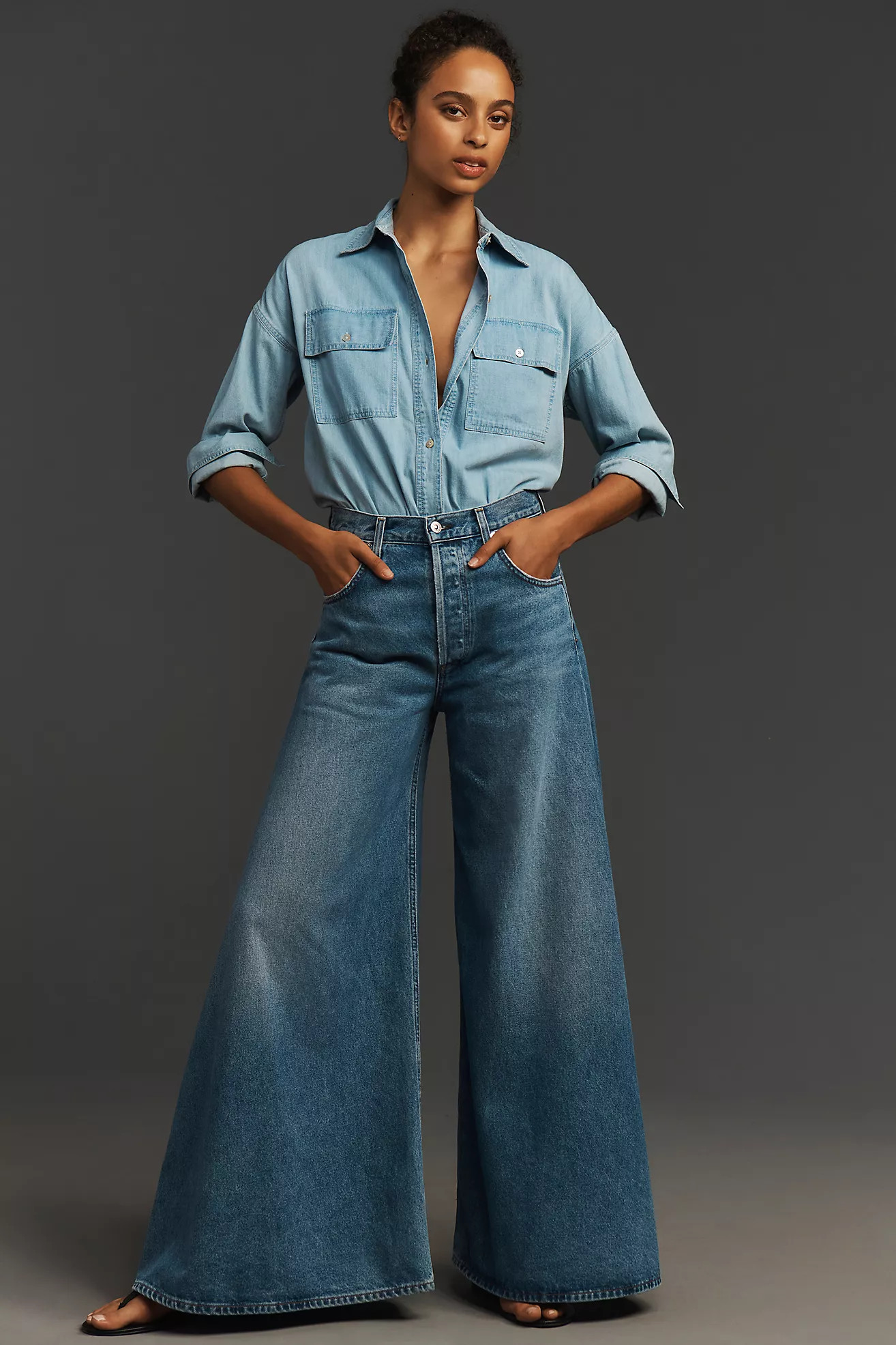 Citizens of Humanity Amari High-Rise Ultra Wide-Leg Jeans | Anthropologie (US)