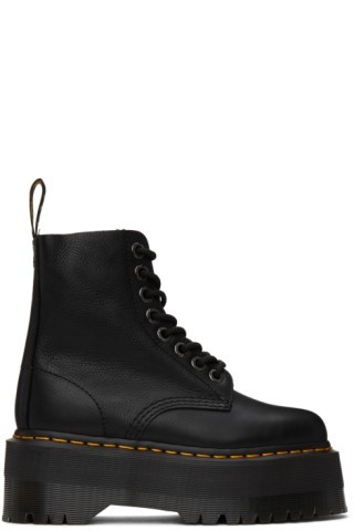 Black Pascal Platform Boots | SSENSE