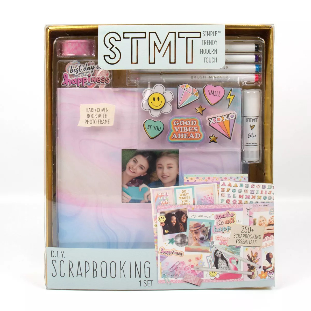 STMT DIY Scrapbooking Set: Journaling & Stationery Kit for Girls, Includes Paper, Precut Shapes, ... | Target