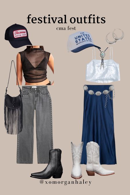 Festival outfit ideas for cma fest in nashville! I do size 33/34 in jeans, 14 in skirt and XL in tops  

#LTKSaleAlert #LTKStyleTip #LTKFestival