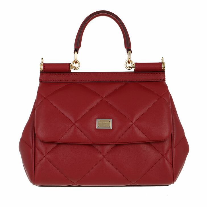Dolce&Gabbana Sicily Small Handle Bag Rosso in rot | fashionette | Fashionette (DE)