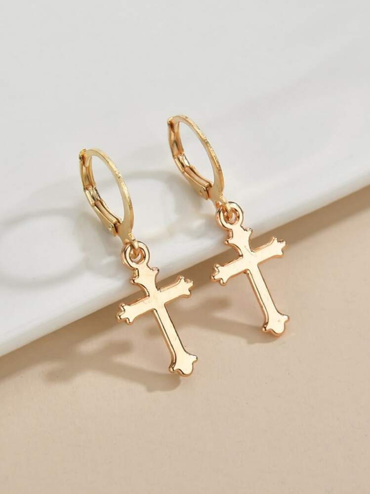 White Cross Earrings | SHEIN