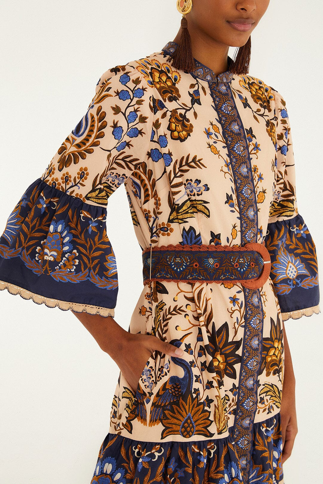 Pink Marvelous Garden Organic Cotton Mini Dress | FARM Rio | FarmRio (US)