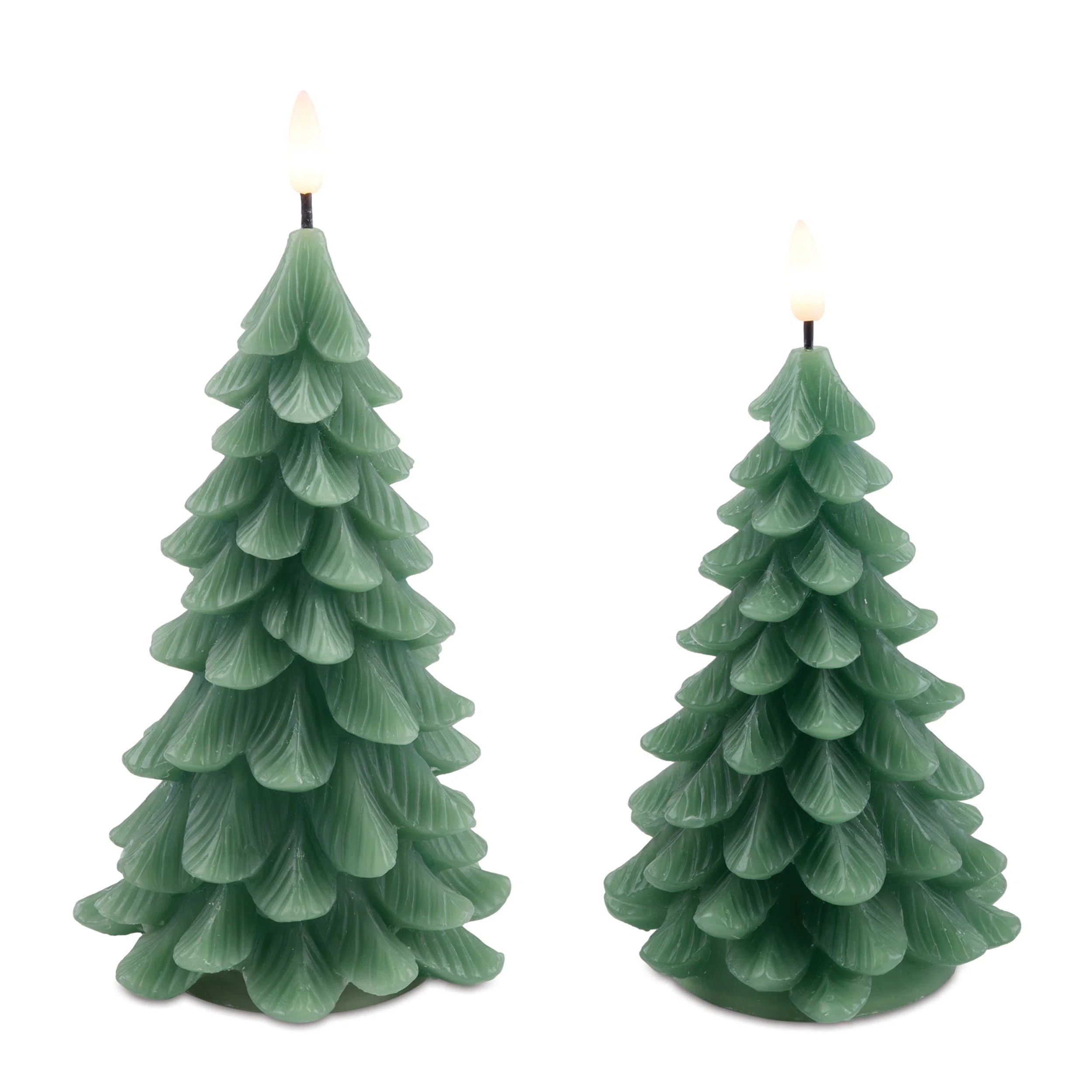 LED Pine Tree Candle (Set of 2) | Wayfair North America