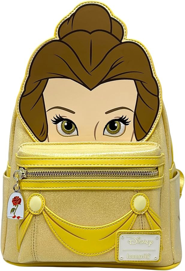 Loungefly Disney Beauty and the Beast Belle Cosplay Womens Double Strap Shoulder Bag Purse | Amazon (US)