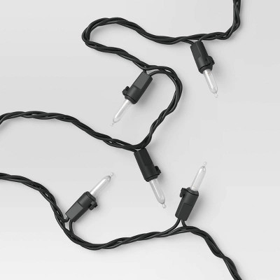 100ct LED Outdoor Miniature String Lights Black - Threshold™ | Target