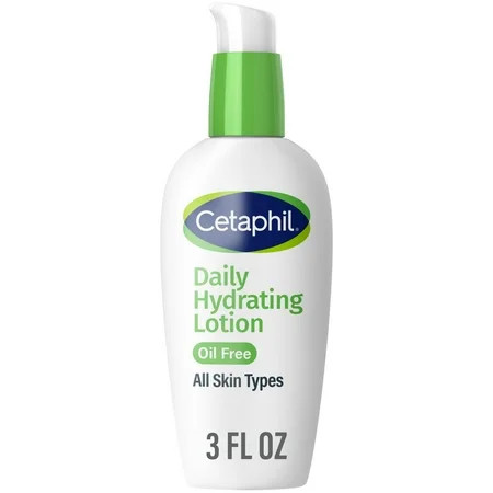 Cetaphil Daily Oil Free Hydrating Lotion with Hyaluronic Acid, 3 fl oz | Walmart (US)