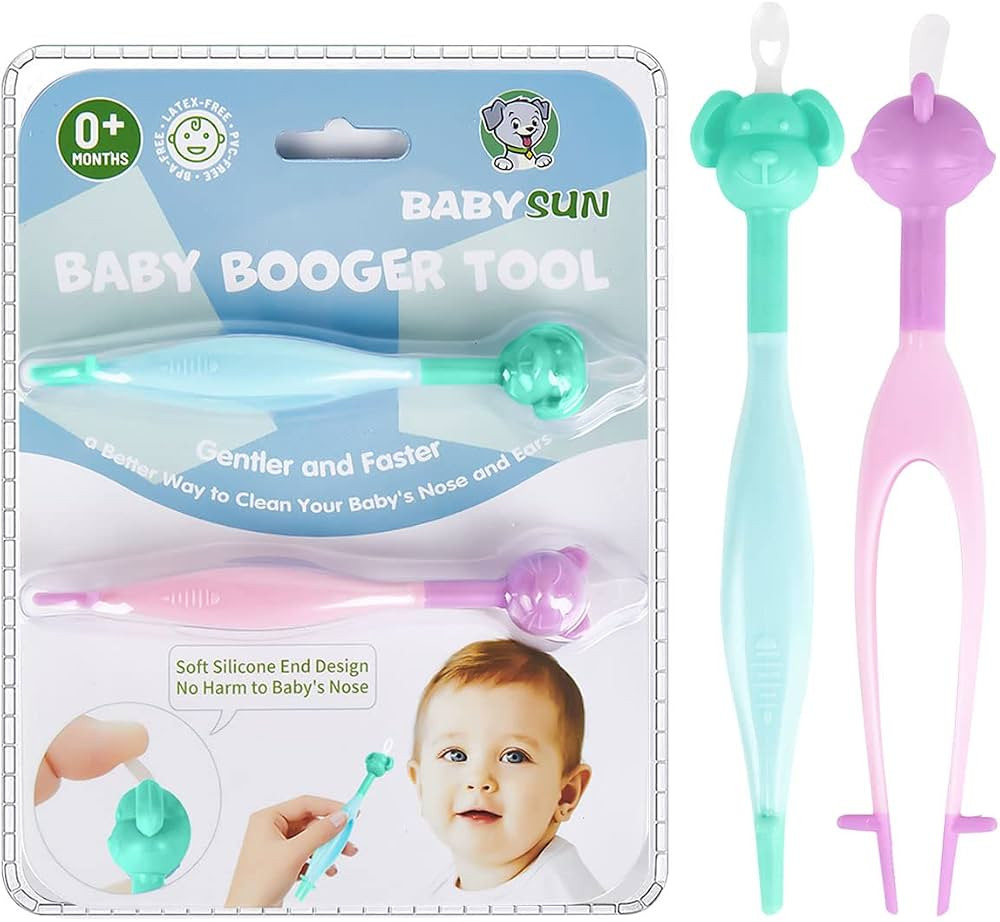 BABYSUN 3 in 1 Baby Booger Remover and Baby Ear Cleaner, Baby Nose Cleaner with Soft Silicone End... | Amazon (US)
