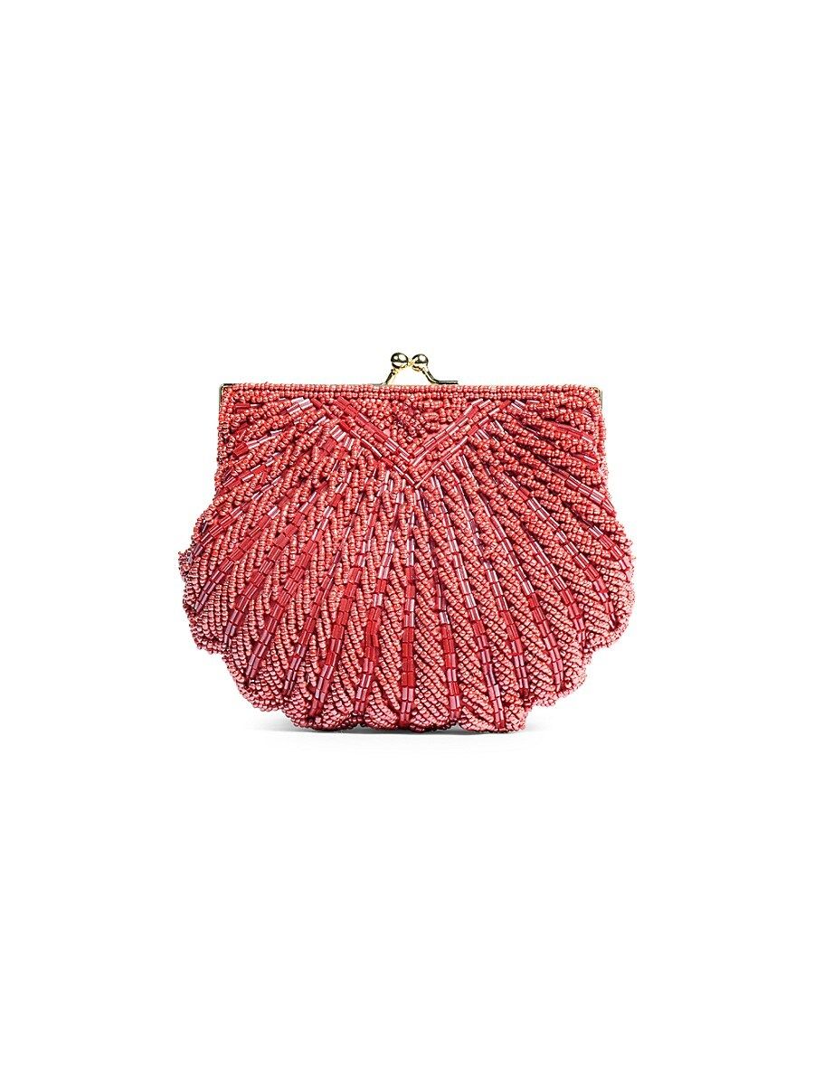 La Regale Women's Iconic Beaded Shell Convertible Clutch - Pink | Saks Fifth Avenue OFF 5TH
