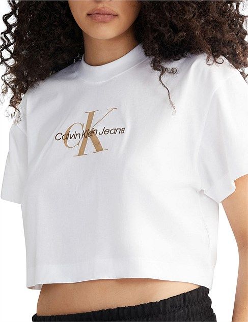 Archival Monologo Cropped T-Shirt | David Jones (Australia & New Zealand)