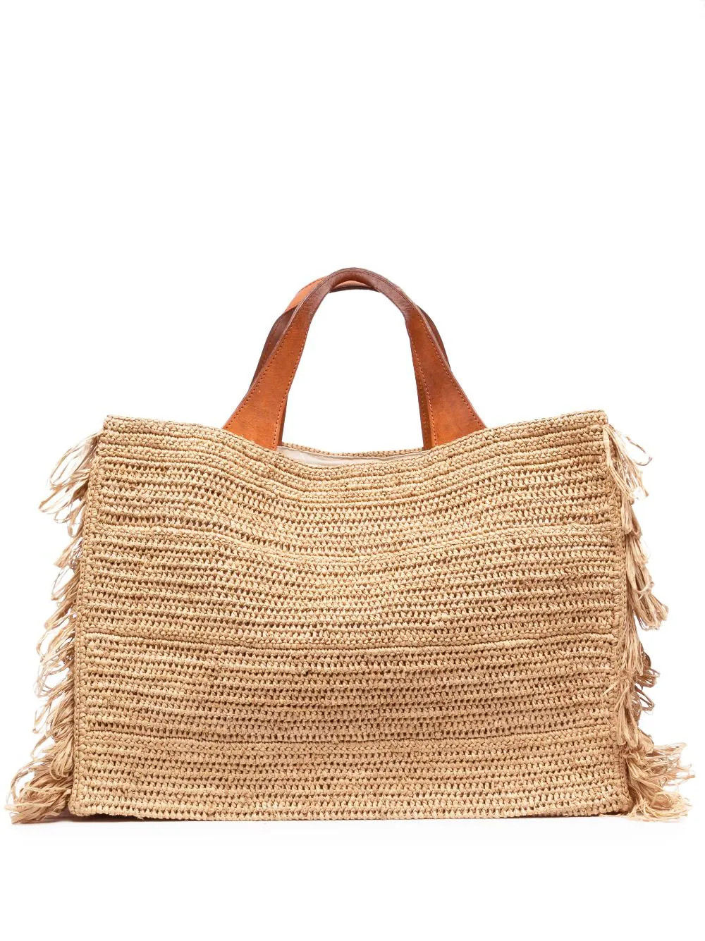IBELIV Onja Woven Fringed Tote Bag - Farfetch | Farfetch Global