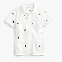 Boys' critter polo shirt in anchors | J.Crew US