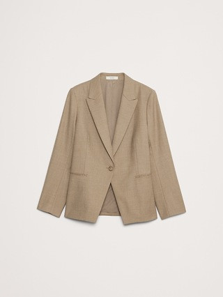 Relaxed-Slim Lightweight Wool Flannel Blazer | Banana Republic (US)