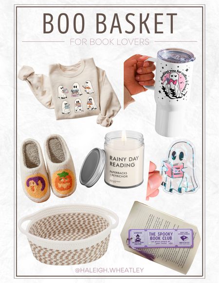 Boo Basket for Book Lovers 👻

Bookish Gifts for Readers • Home Library • Halloween • Stickers for Kindle • Bookmark • Sweatshirt • Slippers • Tumbler

#LTKHalloween #LTKfamily #LTKGiftGuide