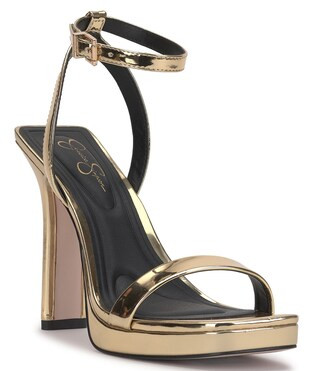 Adonia Metallic Platform Ankle Strap Dress Sandals | Dillard's