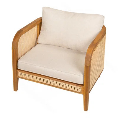 Kirkby Outdoor Patio Cushioned Arm Chair | Wayfair North America