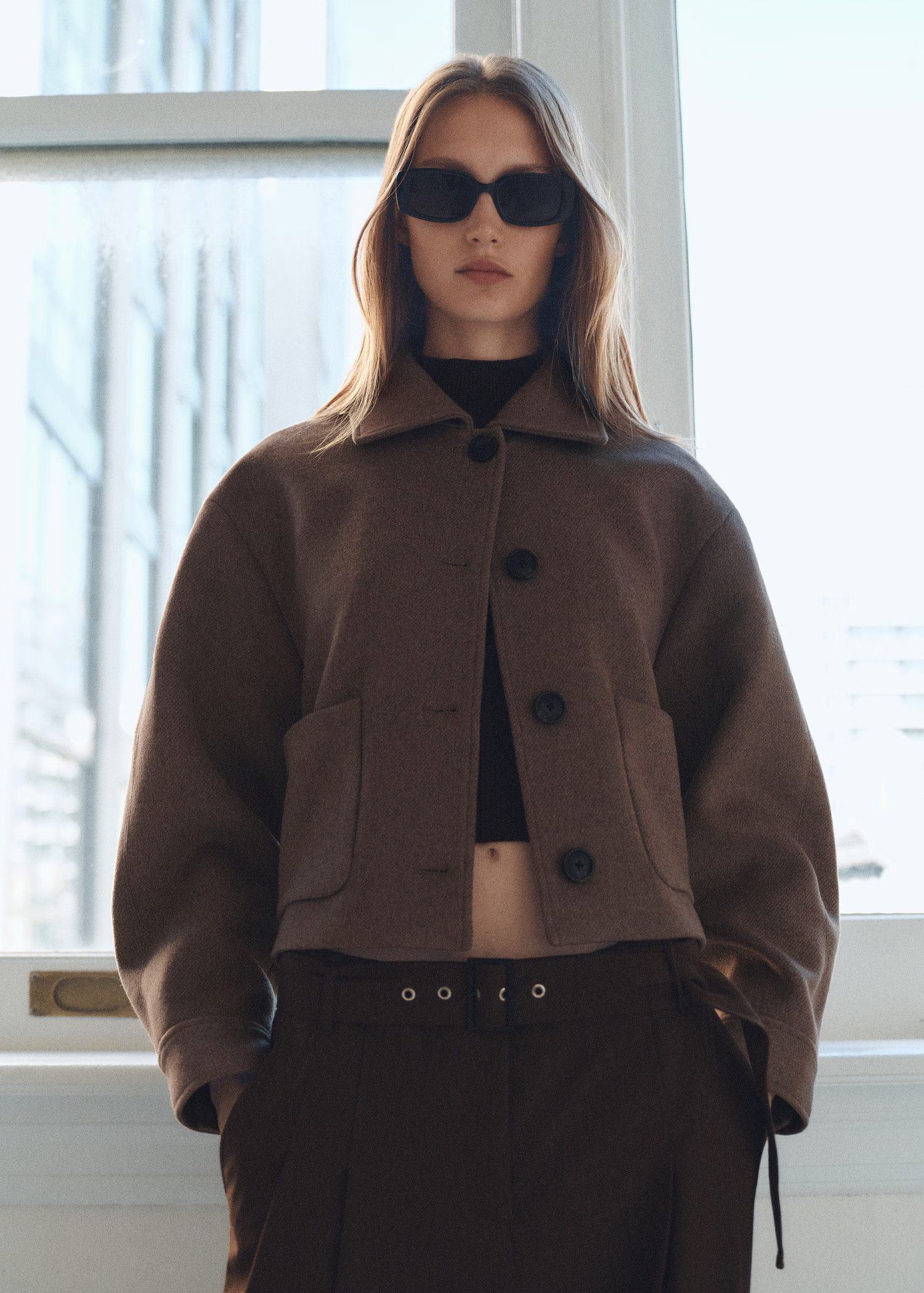 Wool jacket with pockets - Women | MANGO United Kingdom | MANGO (UK)