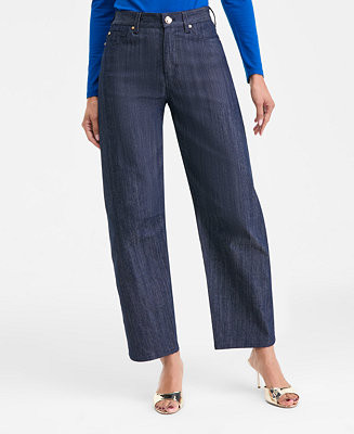 Women's High-Rise Barrel-Leg Jeans, Macy's Exclusive | Macy's