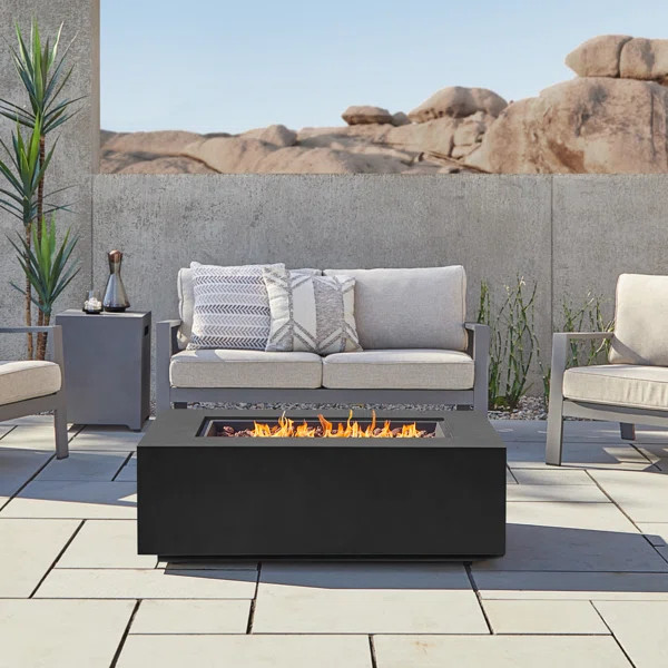 Aegean Propane / Natural Gas Outdoor Fire Pit Table | Wayfair North America