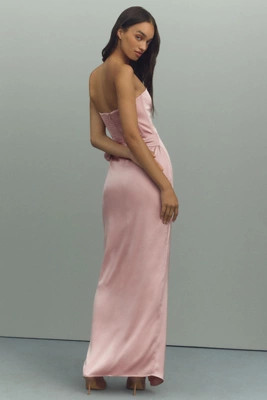 V. Chapman June Corset Front-Slit Gown | Anthropologie (US)