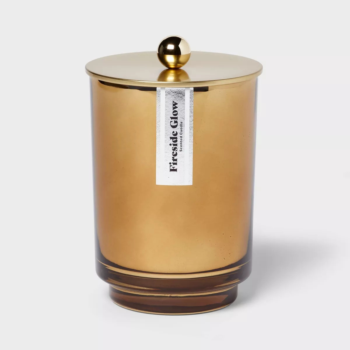 2 Wick Lidded Glass Candle Fireside Glow 18oz Gold - Threshold™ | Target