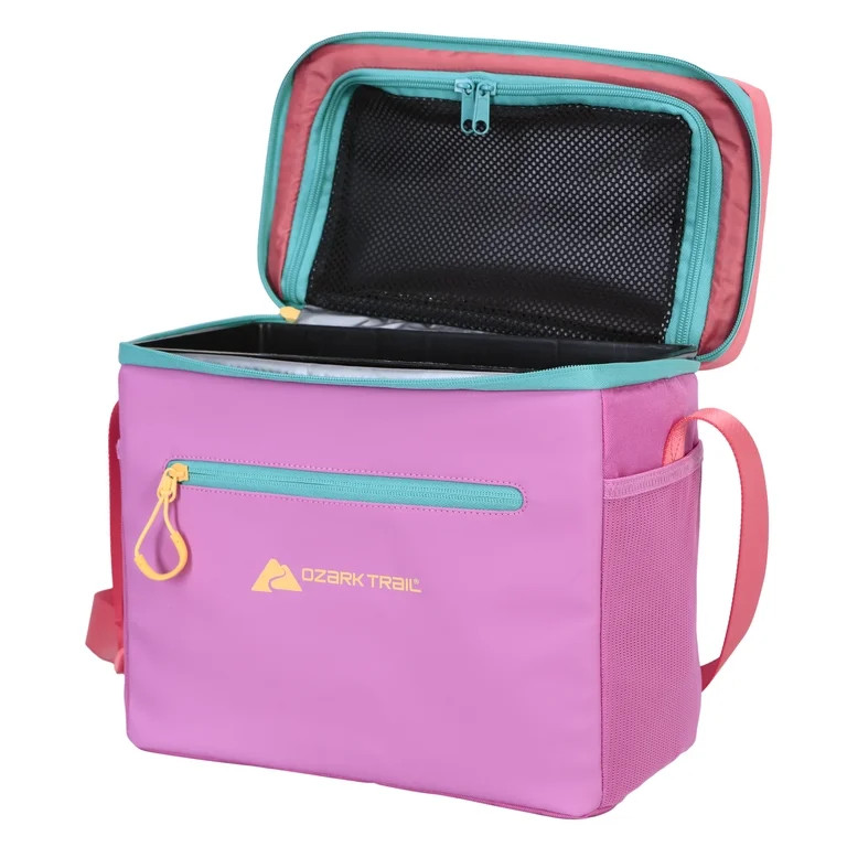 Ozark Trail Coated Soft Side Cooler with Removable Hardliner, 12 Can, 8 Quart Capacity, Summer Vi... | Walmart (US)
