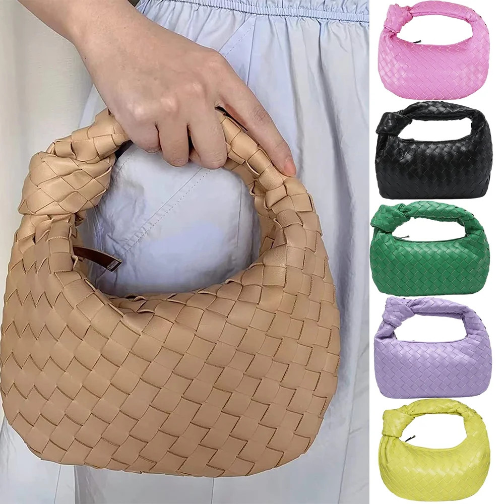 Women's Designer Handbags - Women's PU Leather Woven Shoulder Bag - Elegant Fashion Handbags for ... | Walmart (US)